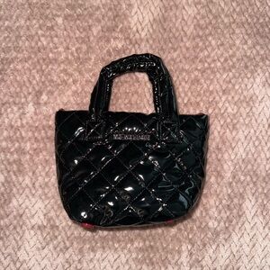 MZ Wallace Metro Deluxe Petite Patent Tote Bag with Strap